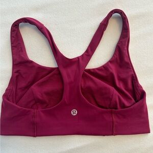 Lululemon Athletica Burgundy Sports Bra Size 8